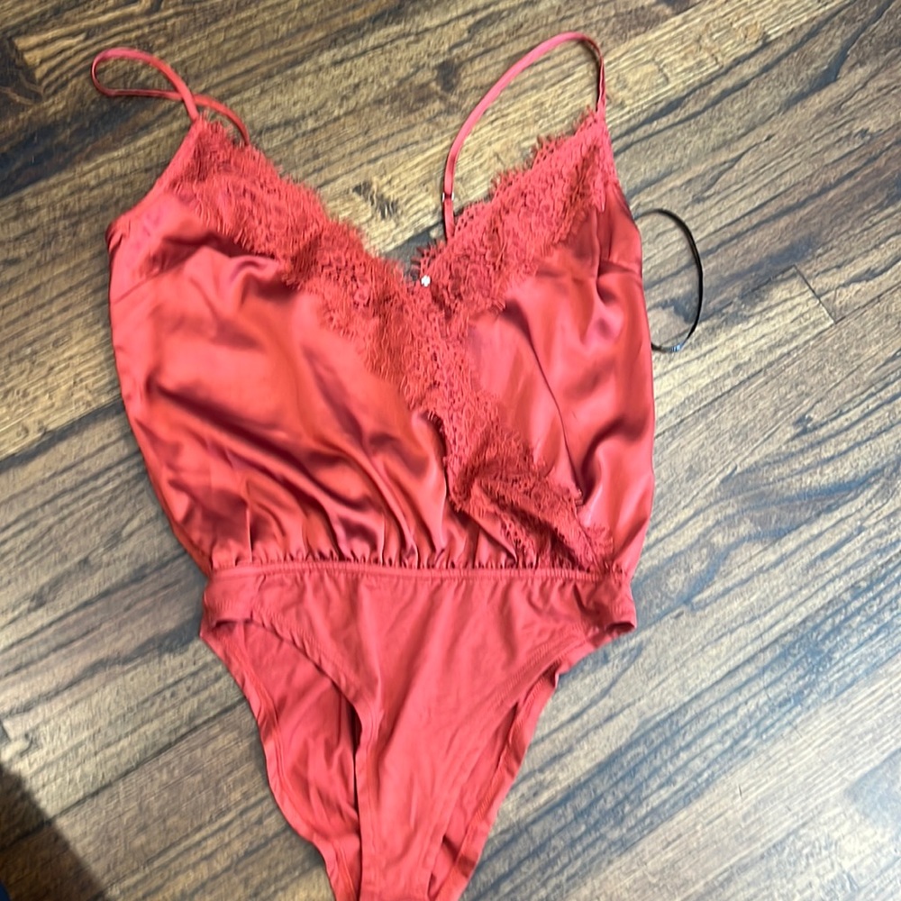Forever 21 - lace bodysuit - burnt orange color - new with tags - size small